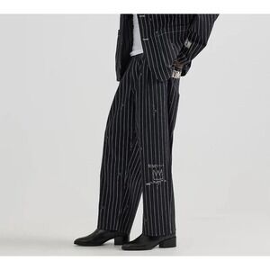 NEW MEN'S LEE X JEAN-MICHEL BASQUIAT STRIPED RELAXED STRAIGHT PANT SIZE 36x31